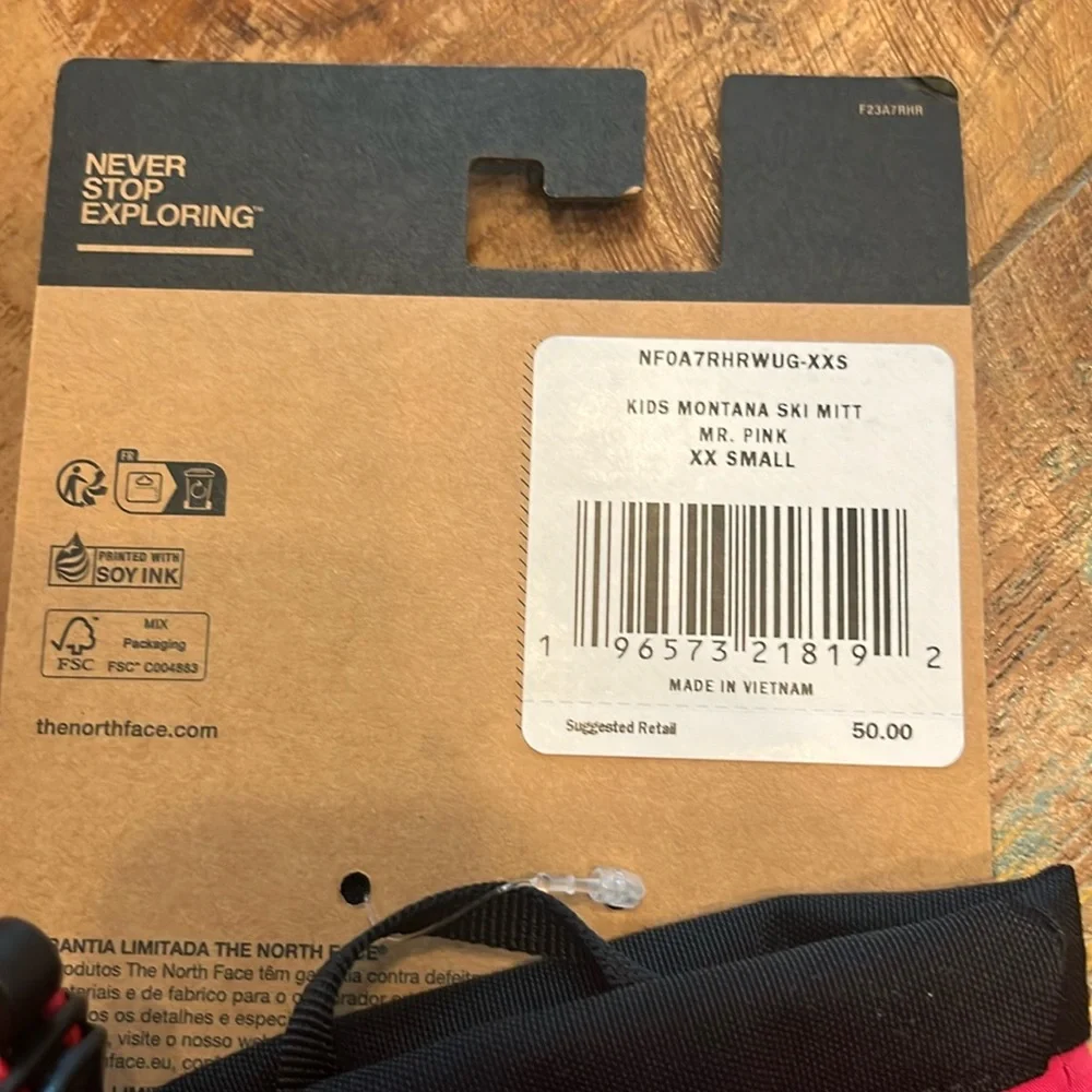 NWT North Face Kids Montana Ski Mitts